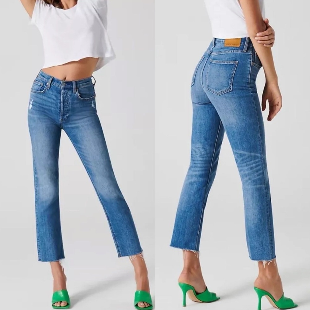 Aritzia Denim Forum The Arlo High Rise Straight Leg Size 25